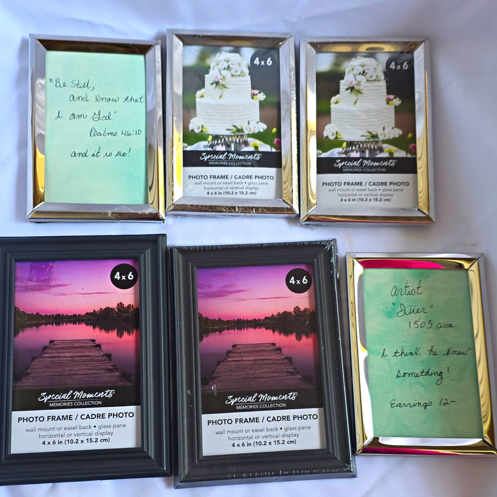 Special Moments Memories Collection Glass Photo Frames 4x6 5x7 4x4 13 Unidades